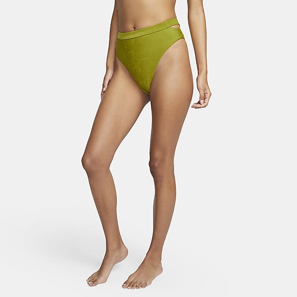 Nike Swim Women's Cut-Out High-Waisted Bikini Bottoms. Nike SI