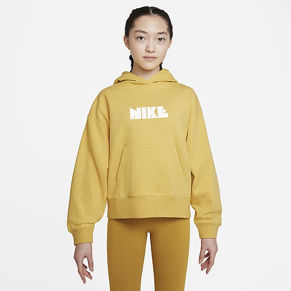 yellow nike sportswear hoodie