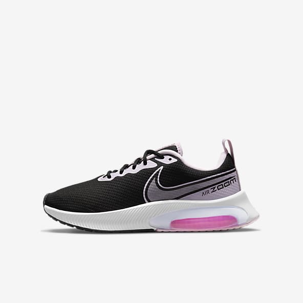 girls black running trainers