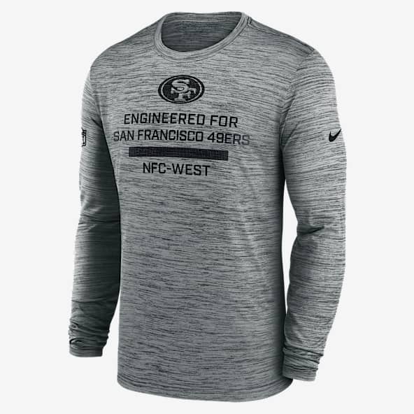 San Francisco 49ers Sideline Team Issue Velocity Playera de manga larga Nike Dri-FIT de la NFL para hombre
