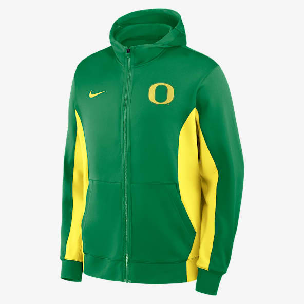 Oregon Game Chamarra con gorro universitaria Nike Dri-FIT de cierre completo para hombre