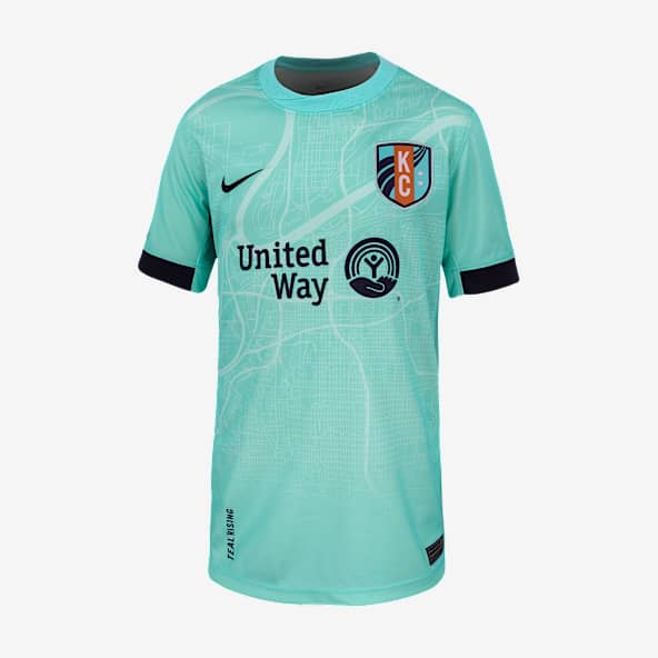 Debinha de Oliveira KC Current 2025 Stadium Away Big Kids' Nike Dri-FIT NWSL Replica Jersey
