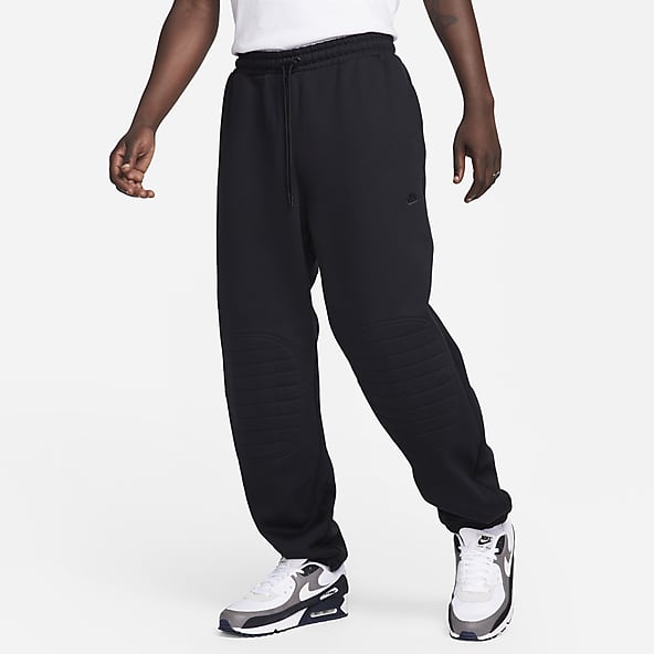 Nike Collection Fleece loose-fit cuffed sweatpants in black
