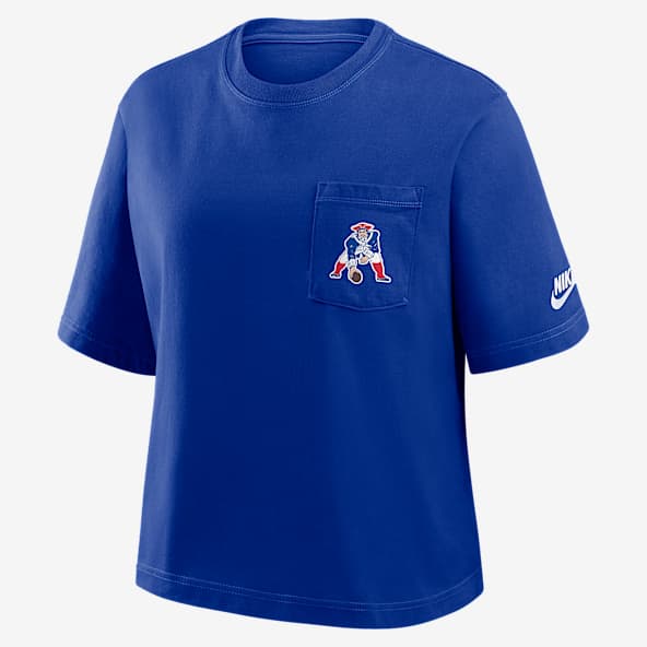 New England Patriots Rewind Pocket Boxy Women's Nike NFL T-Shirt