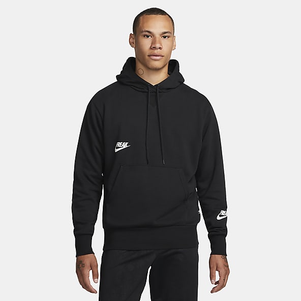 nike black white grey hoodie