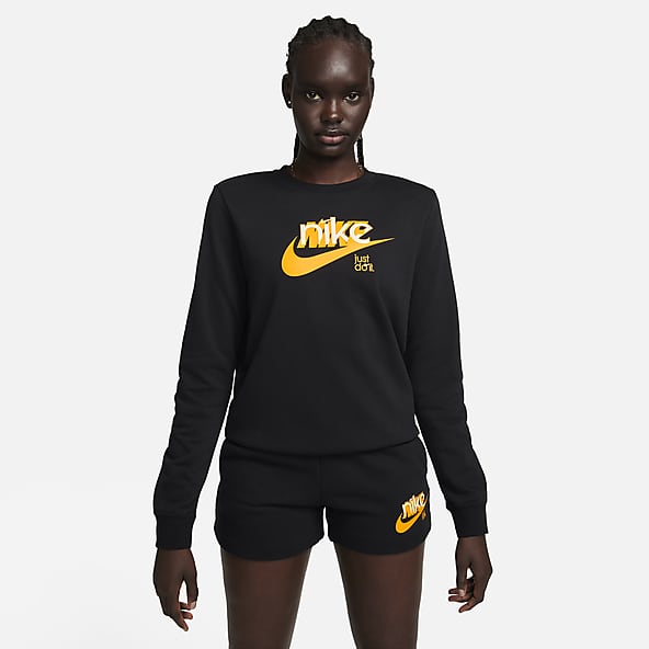 Sudadera de cuello redondo de French Terry con gráfico para mujer Nike  Sportswear Club Fleece. Nike MX