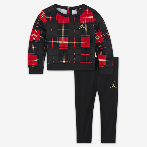 Jordan Flight Plaid Shine Leggings Set Baby (12-24M) Set