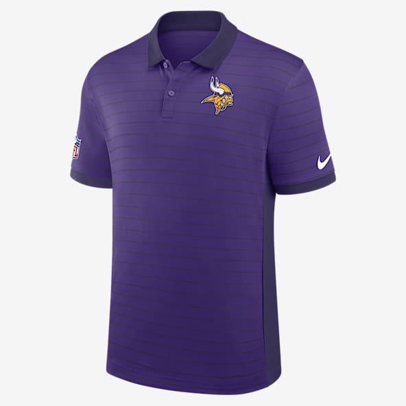 Minnesota Vikings Sideline Victory Stripe Men's Nike Dri-FIT NFL Polo