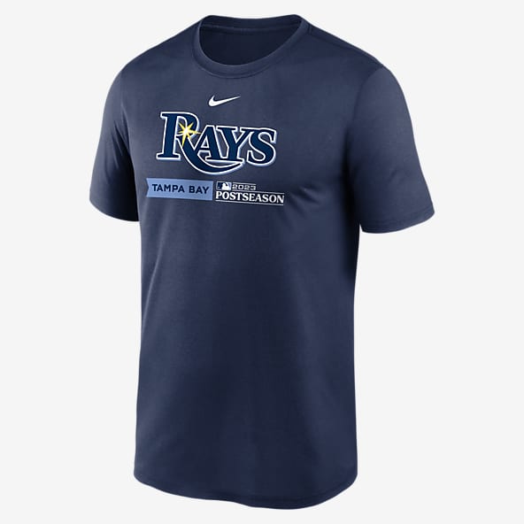 Nike Adult MLB Dri-Fit Full Button Jersey N140 / Ny40 Tampa Bay Rays Blue