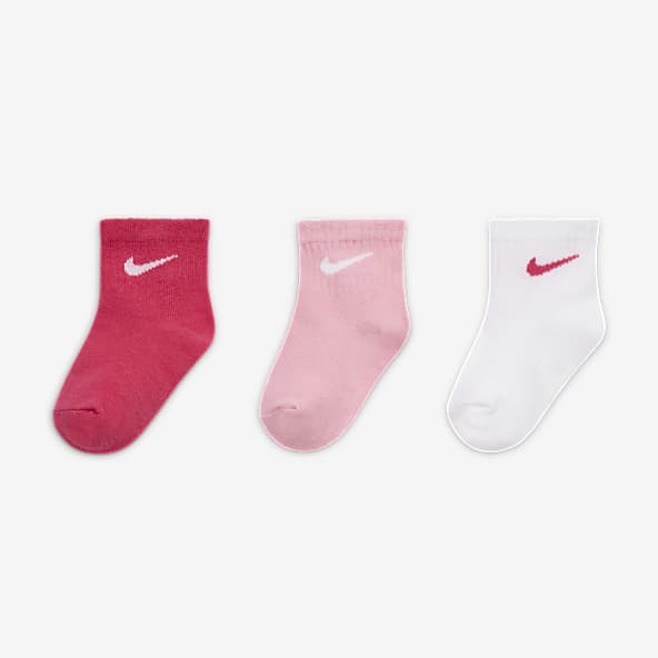 Nike Socquettes anti-dérapantes à logo Swoosh pour tout-petit (3 paires)