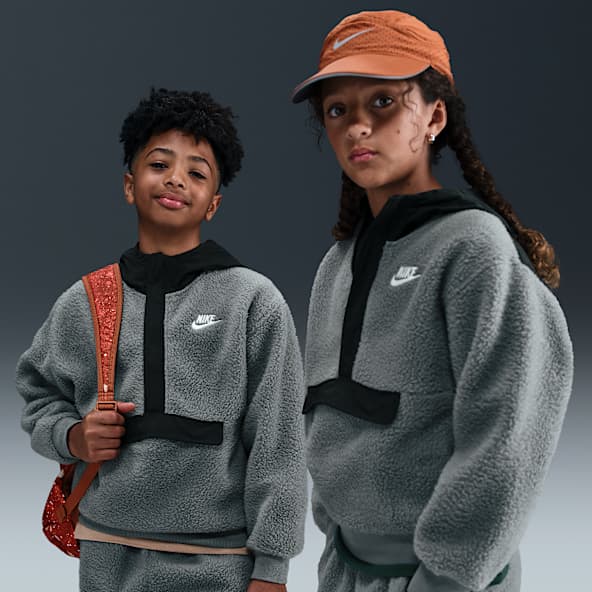Nike Sportswear Club Fleece Older Kids' Loose 1/4-Zip Hoodie