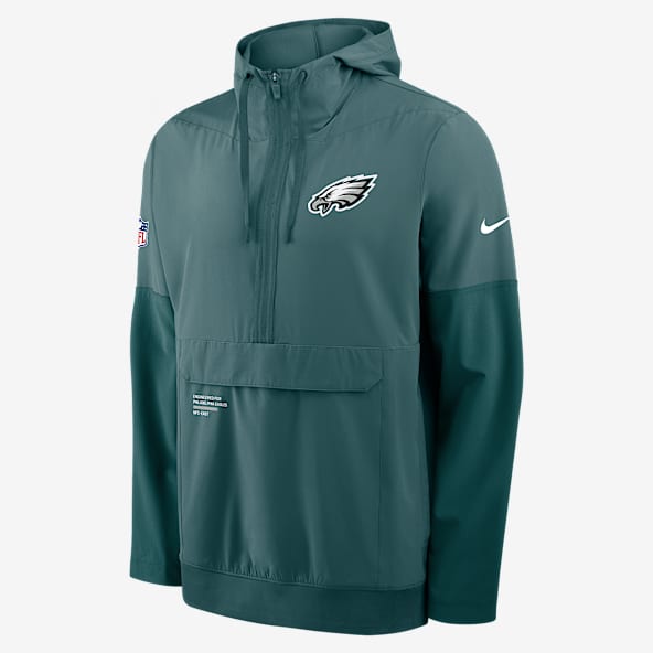 Philadelphia Eagles Well Rounded Anorak Chamarra Nike de la NFL con gorro de medio cierre para hombre