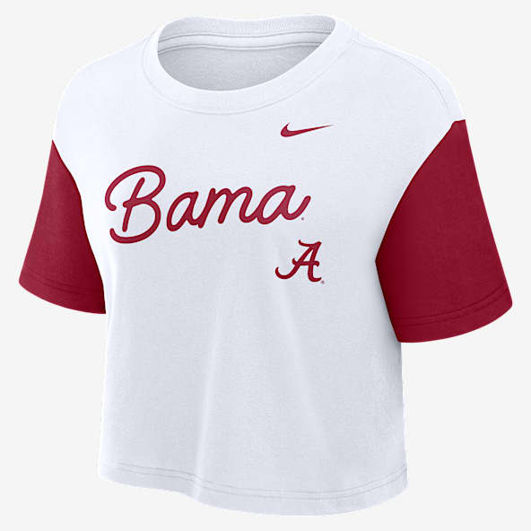 Alabama Script Women's Nike Dri-FIT College Cropped T-Shirt