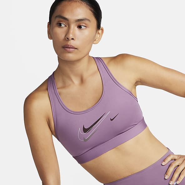 Low Price Purple Non-Moulded Cups Sports Bras. Nike PH