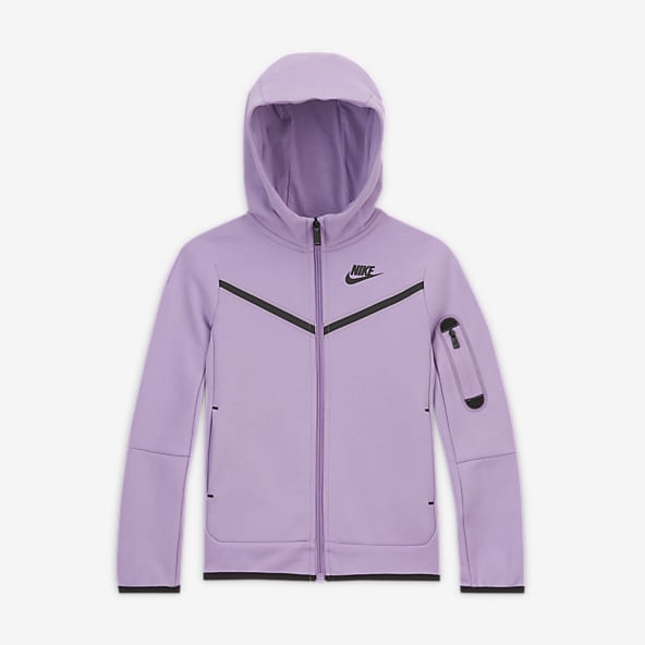 purple nike fleece hoodie