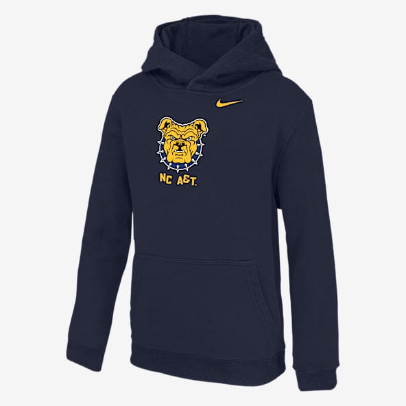 North Carolina A&T University Club Fleece North Carolina A&T University Club Fleece Big Kids' Nike College Hoodie