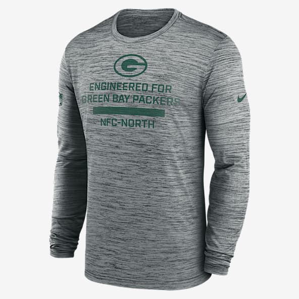 Green Bay Packers Sideline Team Issue Velocity Playera de manga larga Nike Dri-FIT de la NFL para hombre