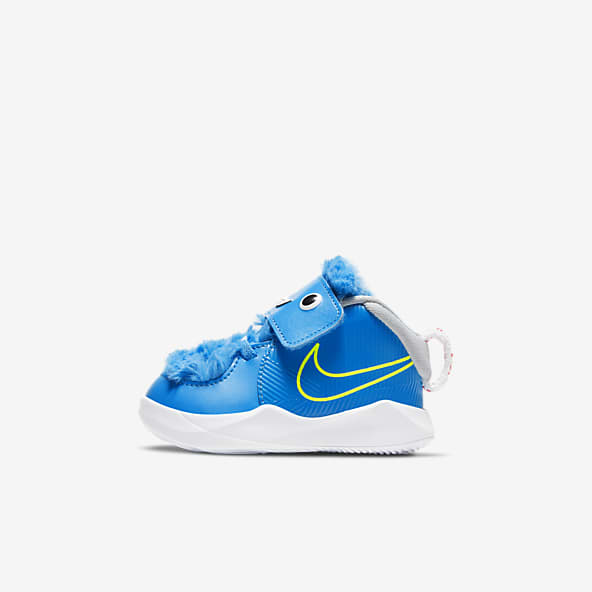 blue nike kid shoes