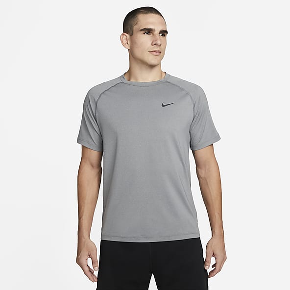 NIKE Yoga Transcend Dri-Fit t-Shirt- S- NEW- $50 heather grey athletic tee