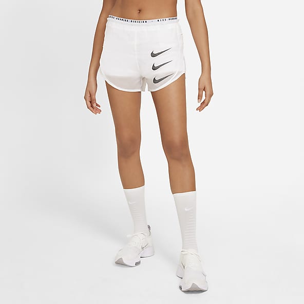 white nike running shorts womens