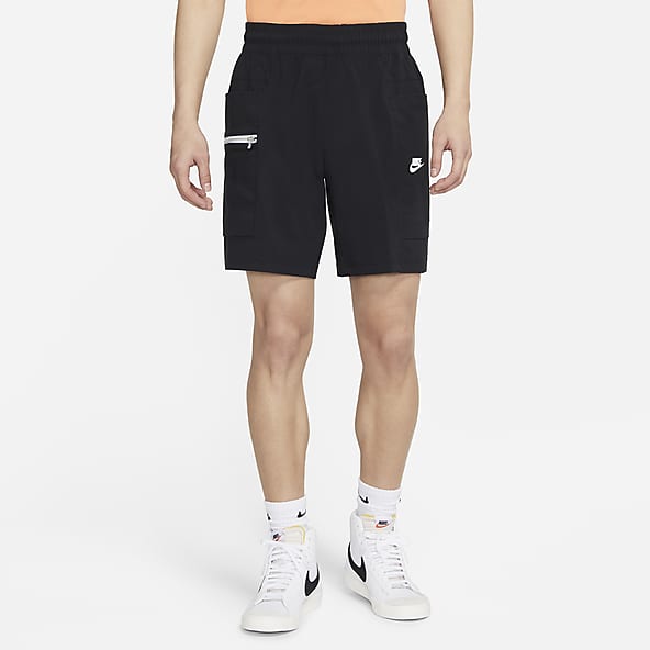 black nike cotton shorts