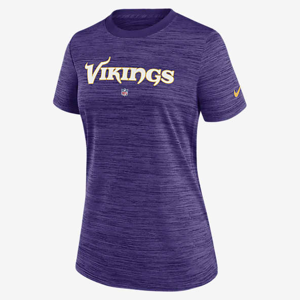 Women's Minnesota Vikings Fanatics Purple Redzone Draw Play Athena Lace-Up  T-Shirt