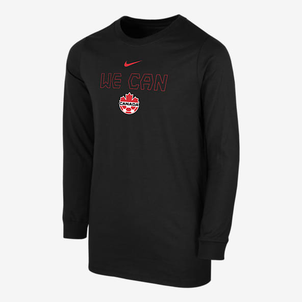 Canada Big Kids' (Boys') Nike Soccer Long-Sleeve T-Shirt