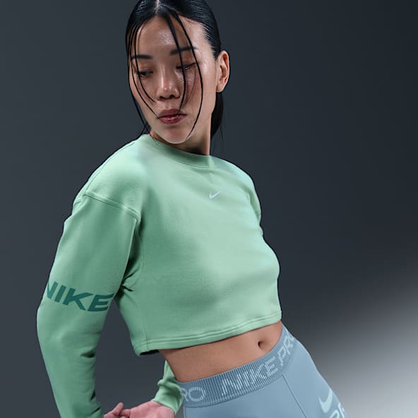 Nike Pro Women's Dri-FIT Loose Crew-Neck French Terry Sweatshirt