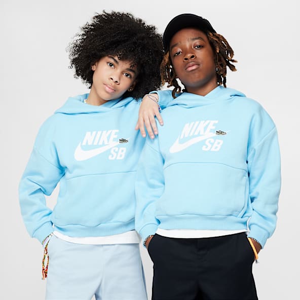 nike foundation hoodie light blue