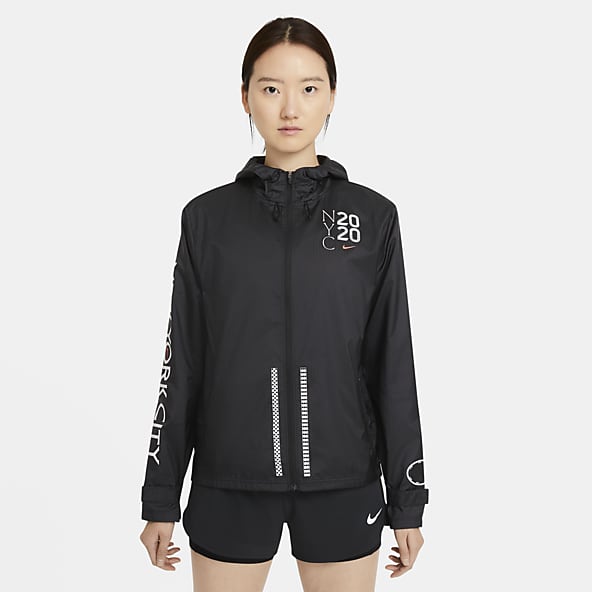 nike women's air weather resistant running jacket