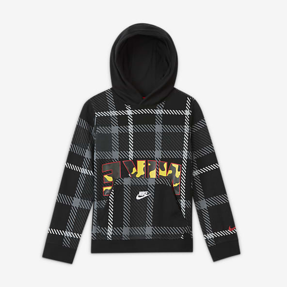 youth hoodies with strings nike