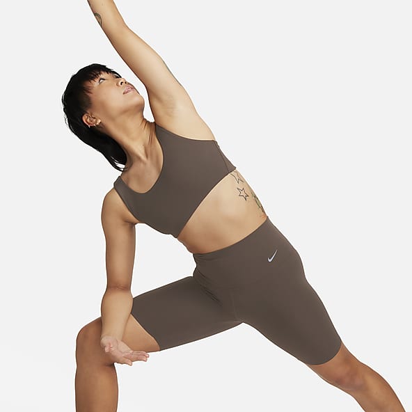 Nike Yoga Luxe Dri-FIT high rise cut and sew 7/8 leggings in black