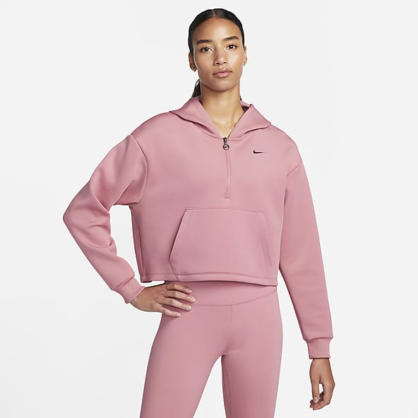 nike nsw pink hoodie