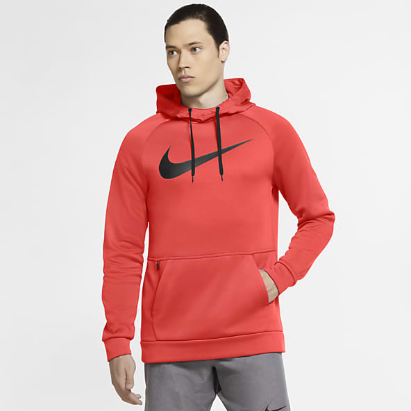 red nike sportswear hoodie