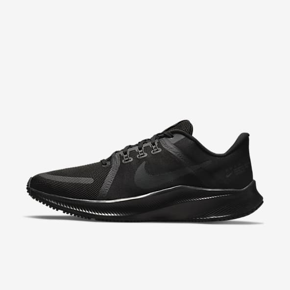 black nike walking trainers