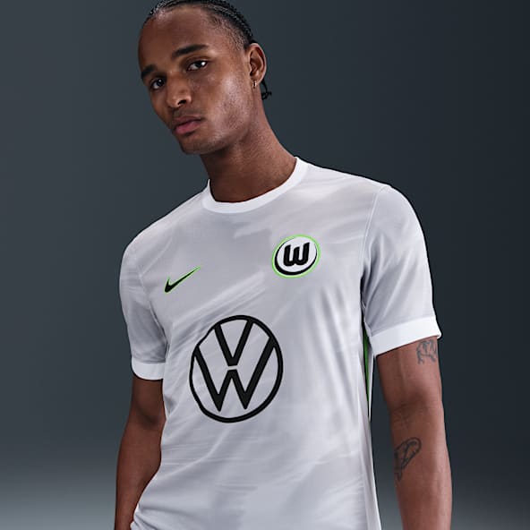 VfL Wolfsburg 2025/26 Stadium Away Nike Dri-FIT kurzärmliges Replika-Fußballoberteil (Herren)