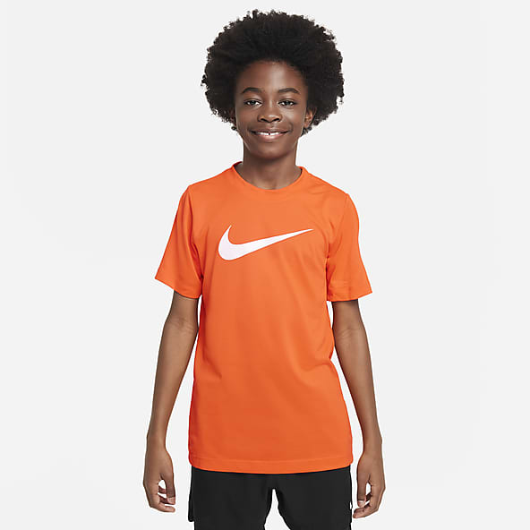 Orange Dri-FIT Tops & T-Shirts.