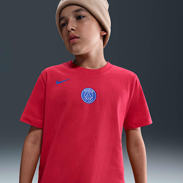 Paris Saint-Germain Playera de fútbol Nike Total 90 para niños talla grande