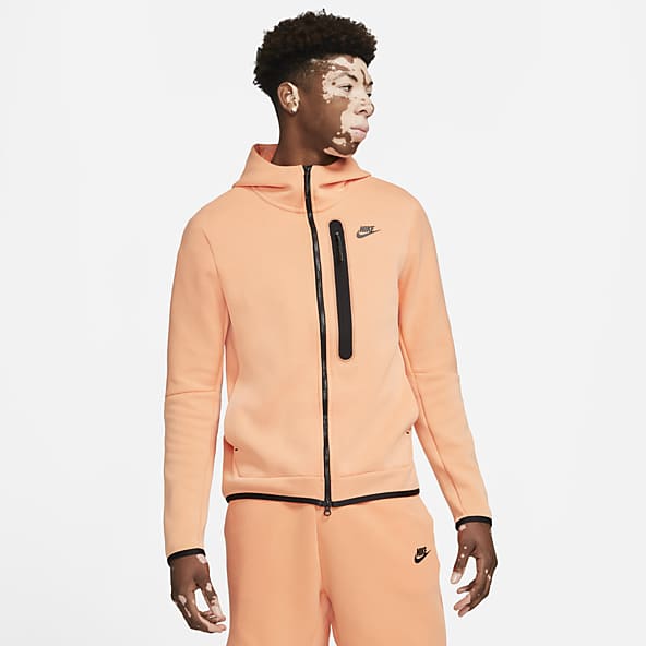 nike sportswear orange hoodie