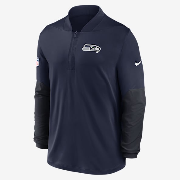 Seattle Seahawks Feel The Pressure Men's Nike Dri-FIT NFL 1/2-Zip Top