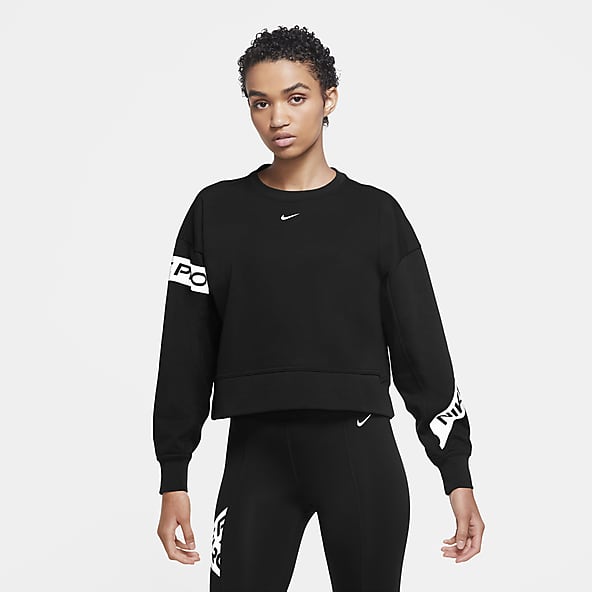nike dri fit cropped sweatshirt