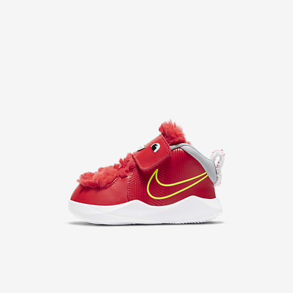 red nike baby shoes