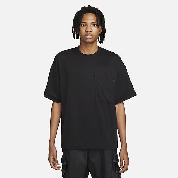Men's Black Lined Tops & T-Shirts. Nike CA