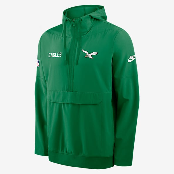 Philadelphia Eagles Alt Option Route Anorak Chamarra Nike de la NFL con gorro de medio cierre para hombre