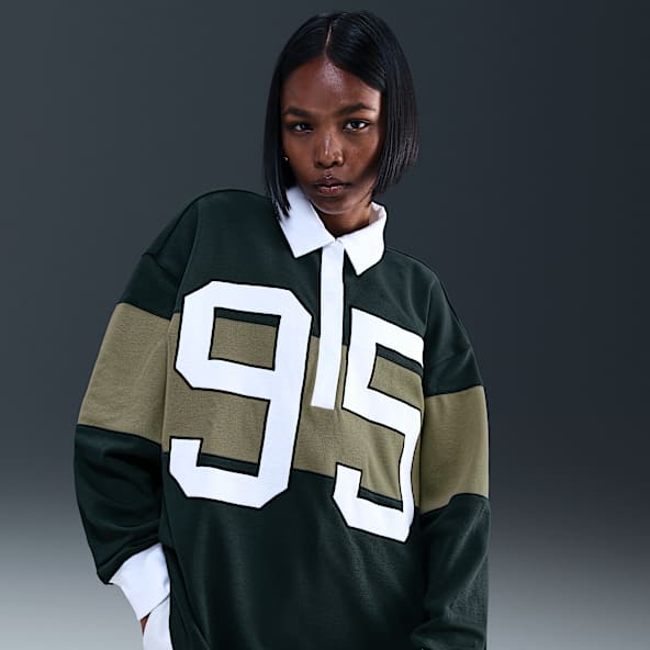 Nike Sportswear Γυναικεία μακρυμάνικη μπλούζα πόλο με σχέδιο