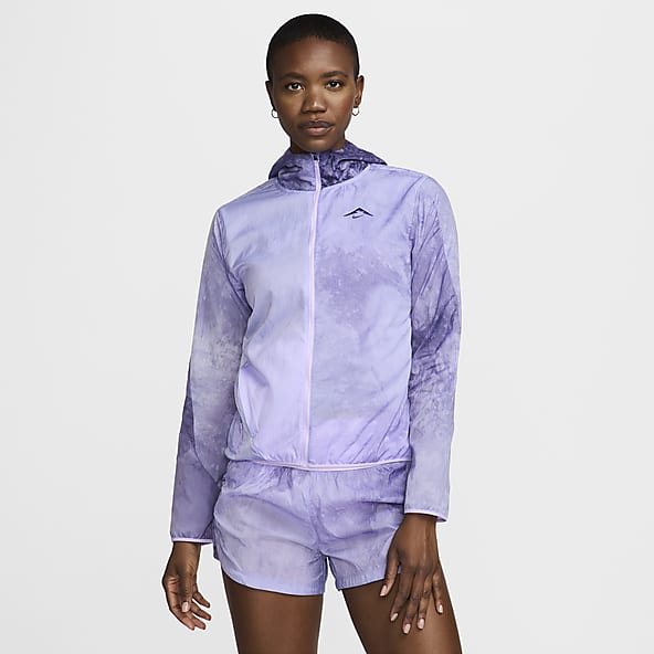 100 150 Morado Con capucha Cortavientos. Nike ES