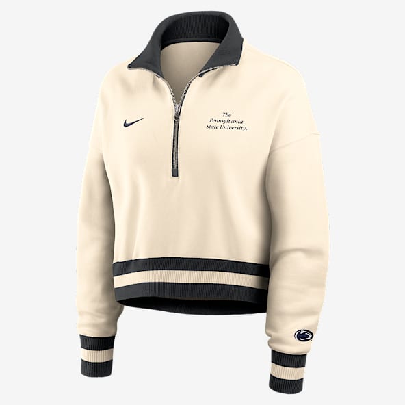 Penn State Legacy Women's Nike College Cropped 1/4-Zip Crew