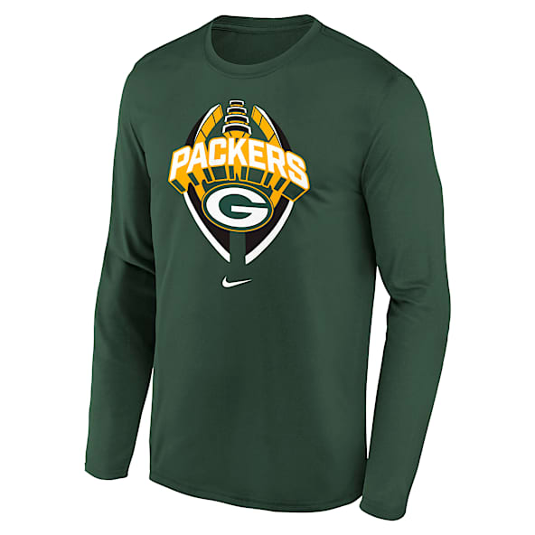 Green Bay Packers Legend Icon Big Kids' Nike Dri-FIT NFL Long-Sleeve T-Shirt