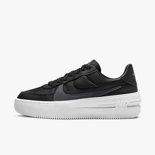 Black Air Force 1 Shoes. Nike DK