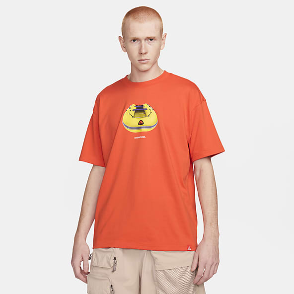 T shirt sale nike uomo arancione